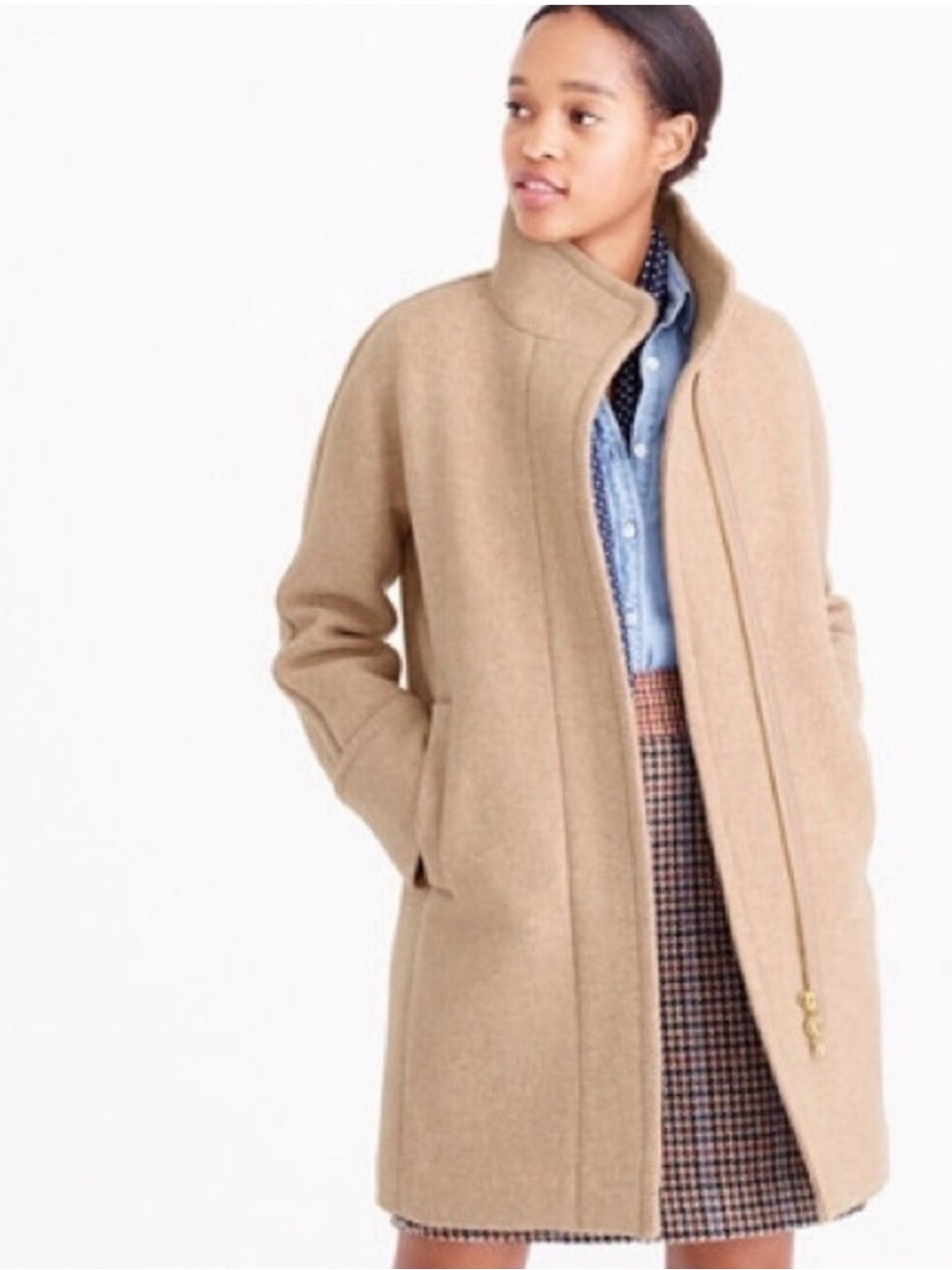J.Crew City Coat Wool Blend Size 4
